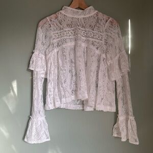 Free people Lilabeth lace top